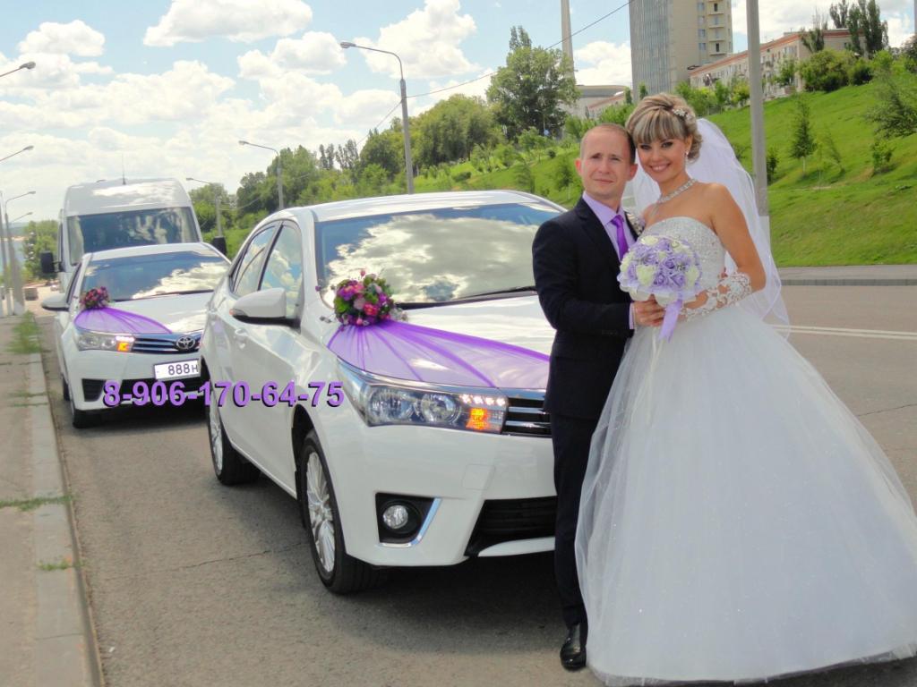 Лучшая коллекция украшений на свадебные авто в Волгограде, цвета - любые!